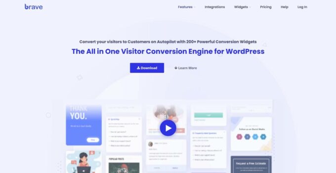 Brave WordPress popup and conversion plugin