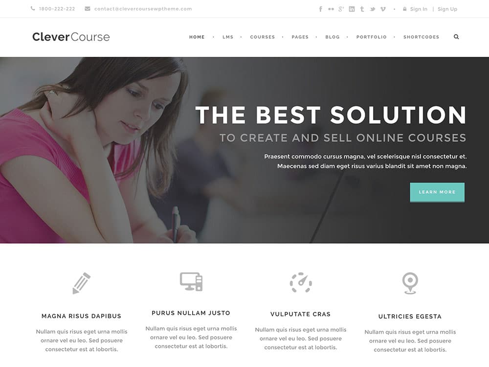 Clever-Course-Learning-Management-System-Theme