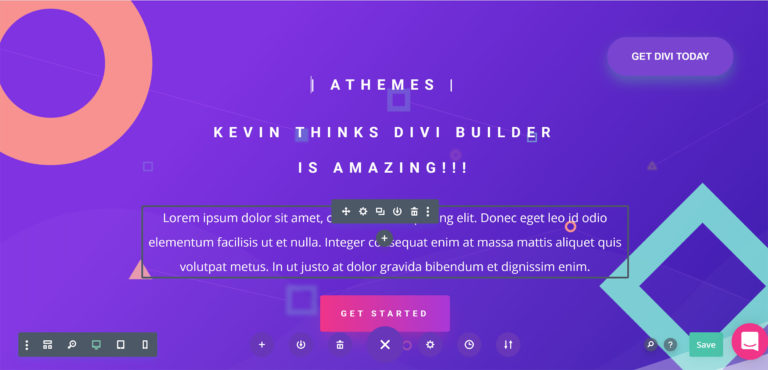An Example of Divi Builder