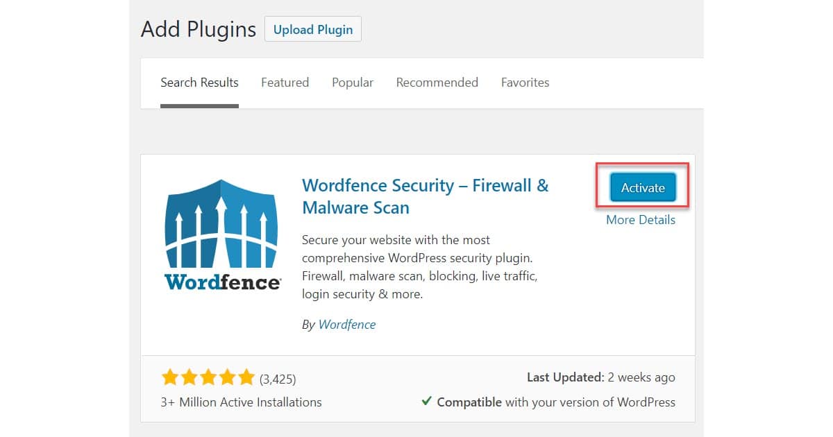 How to Install a WordPress Plugin - Wordfence