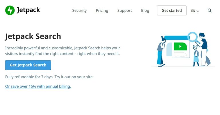 Jetpack Search plugin for WordPress