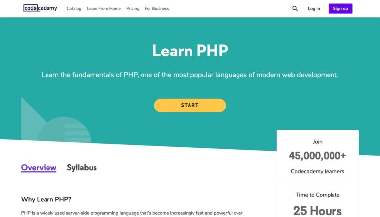 Learn PHP Codecademy