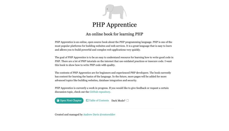 PHP Apprentice