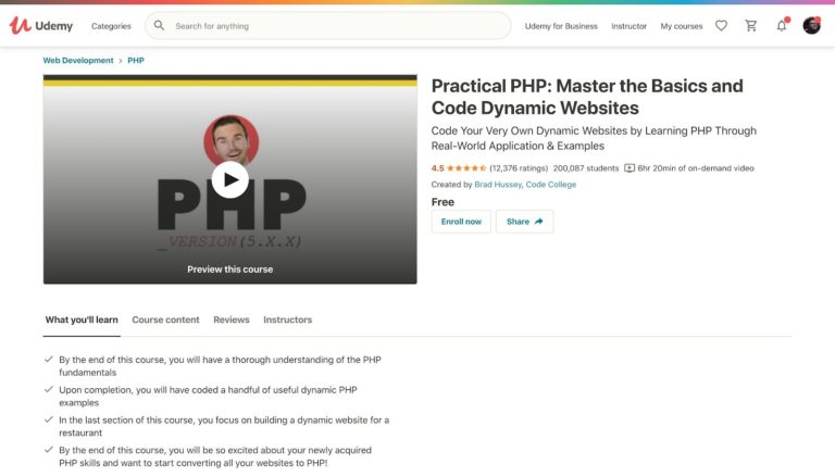 Practical PHP Udemy