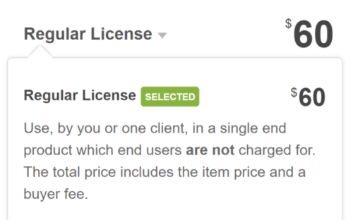 Avada Regular License