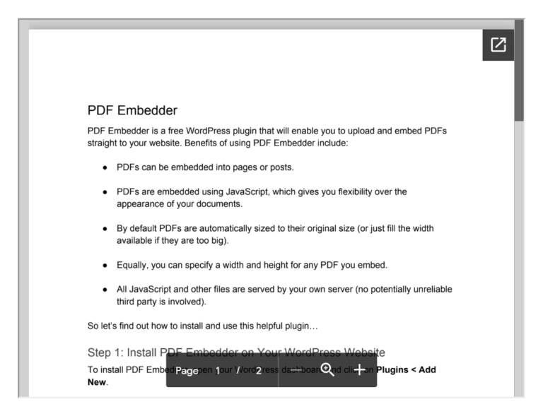 Embed a PDF File