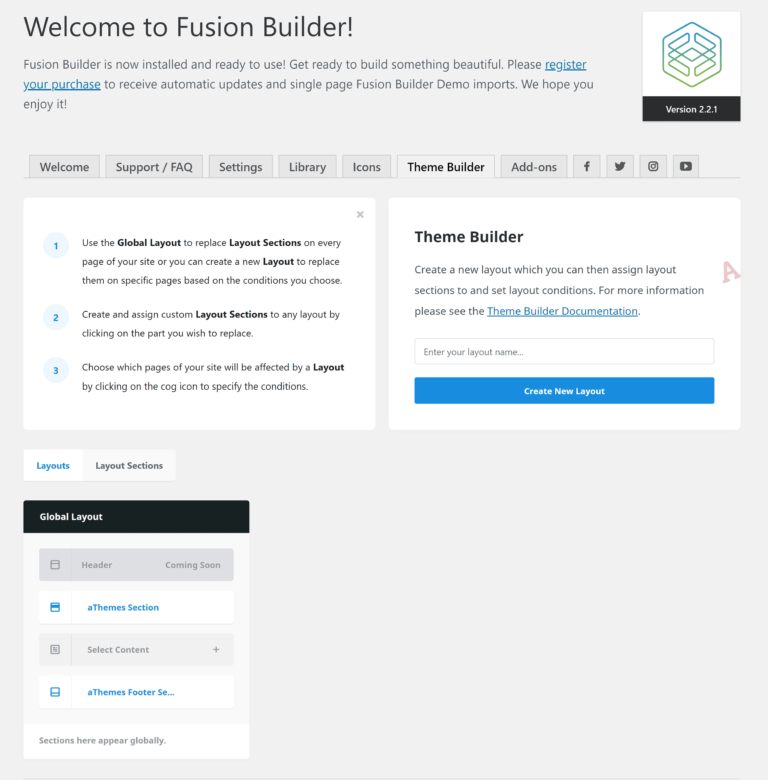 Fusion Builder Theme Builder